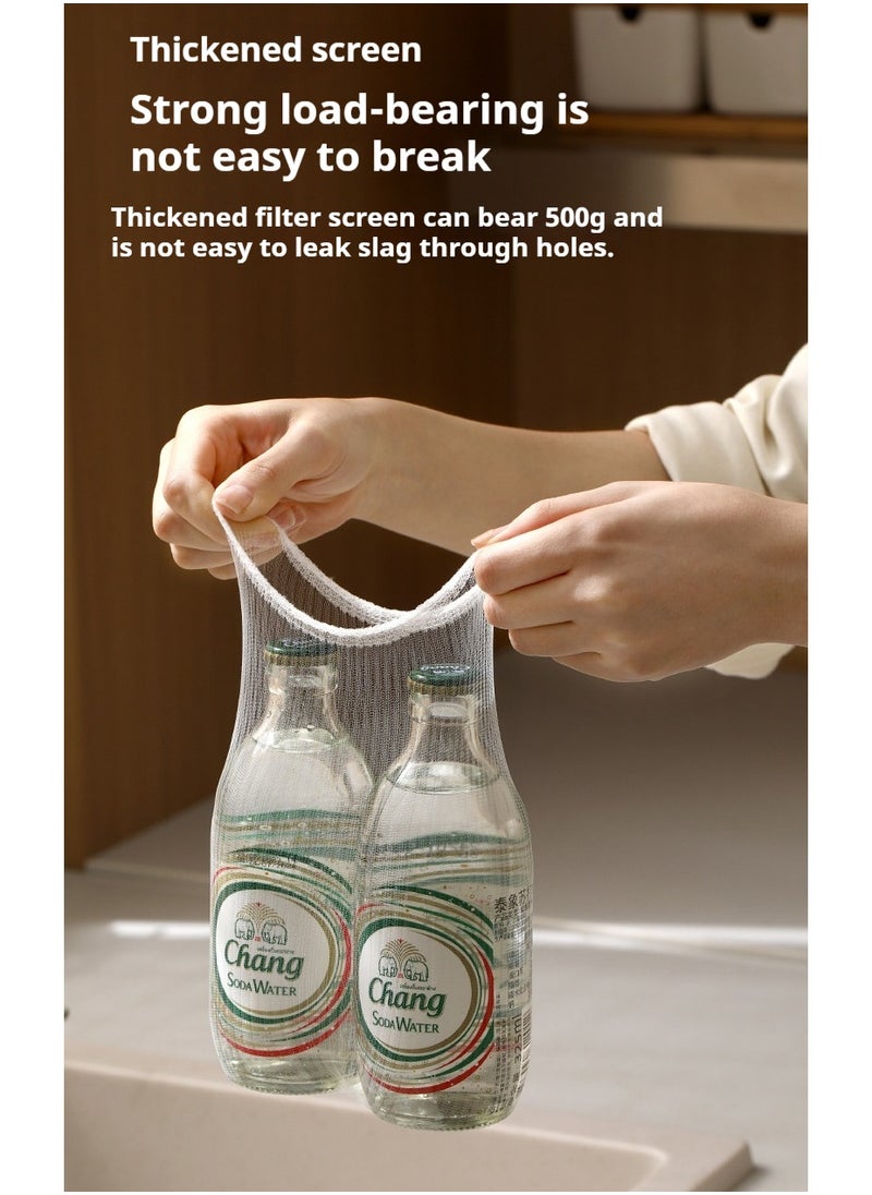 Generic 50 Pieces Filters+1 Piece Drain Rack Kitchen Sink Leftovers Disposable Net Bag Kitchen Waste  - Image 3