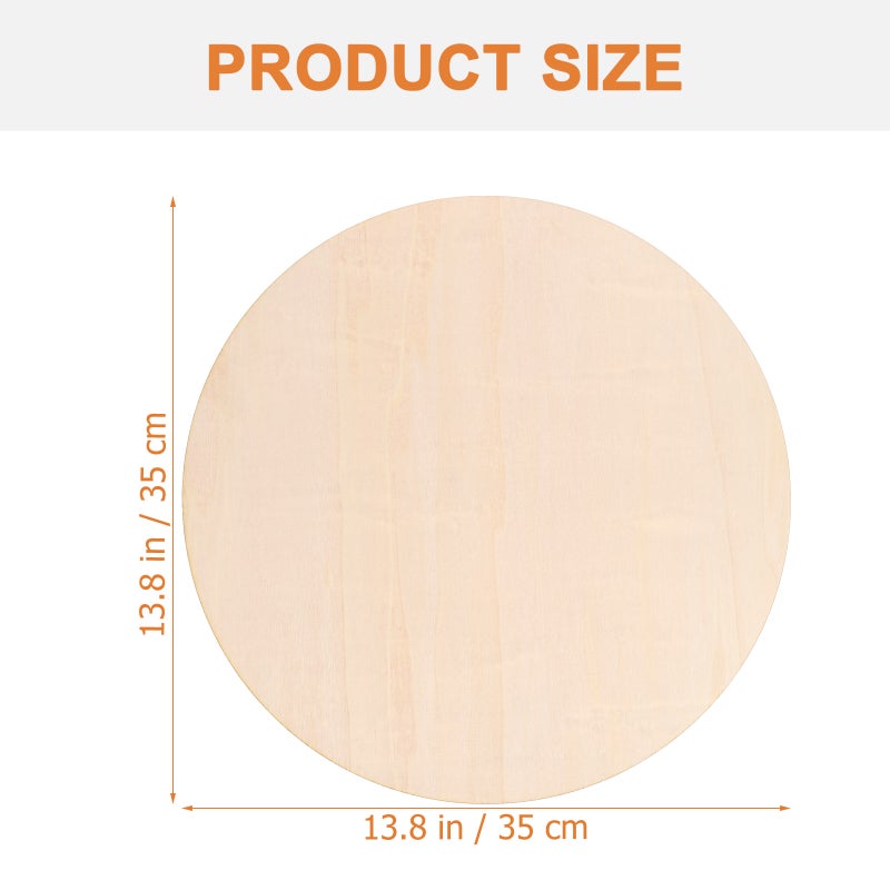 5pcs Unfinished Round Slice Chips Door Sign Hanging Blank Unfinished Wood Sign - Image 3