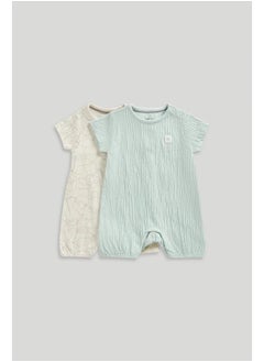 mothercare 2 Pack My First Rompers  - Image 1