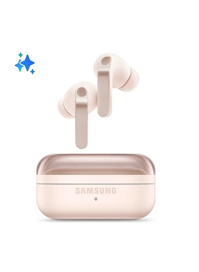 Samsung Galaxy Buds4 Pro, Pink Gold, Real Metal Blade, 2-way Speaker & Dual Amp, Enhanced ANC, Adaptive Noise Control, Seamless Connection (UAE Version) Pink Gold - Image 1