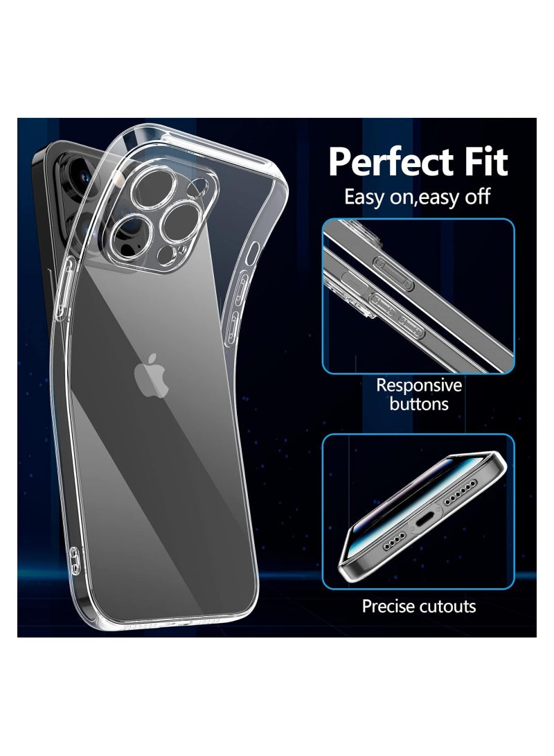 ELTRAZONE ELTERAZONE Premium Clear Case Compatible with iPhone 15 Pro max Back Cover With Full Camera Lens Coverage, Anti-Yellowing & Slim Case - Image 4