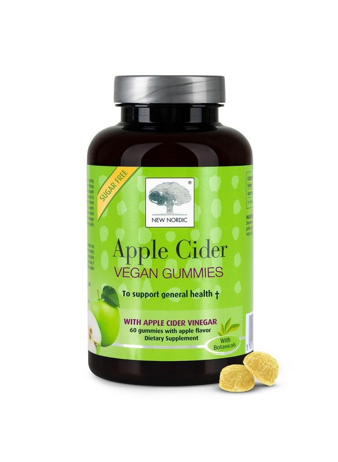 NEW NORDIC Apple Cider Vinegar Gummies, 400 mg Daily Intake with The Mother Strain, Sugar Free ACV Dietary Supplement, No Vinegar Taste, 60 Count (Pack of 1) - Image 1