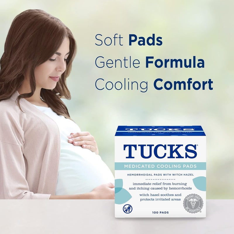 Tucks Slow wear optimized quality , Medicated Cooling Pads, 100 Pads Daily use improved quality - Image 4