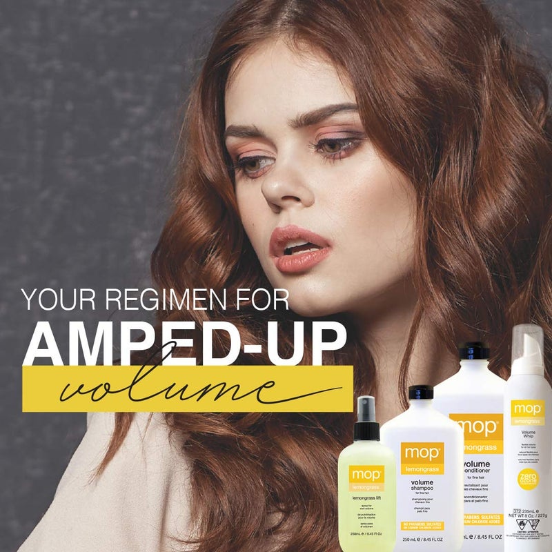 MOP Lemongrass Volume Shampoo For Fine Hair  Chamomile  Lemongrass Extracts Provide Volume  Hydration Lightweight Formula - Image 2