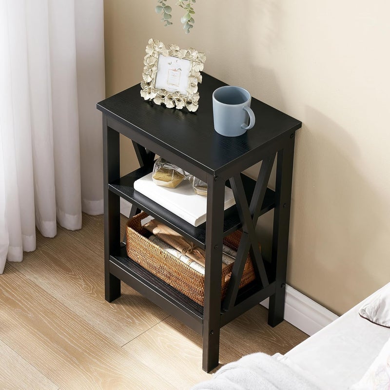 Priti Modern Nightstands XDesign Side End Table Night Stand with Storage Shelf for BedroomLiving Room - Image 4