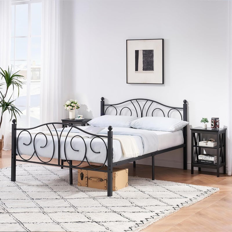 Priti Modern Nightstands XDesign Side End Table Night Stand with Storage Shelf for BedroomLiving Room - Image 2