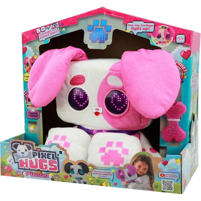 Eolo - Pixel Hugs Interactive Dog Plush - Pink - PIX001-PI - Image 4