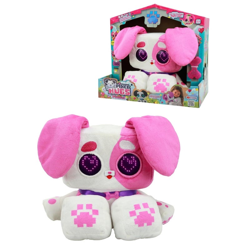 Eolo - Pixel Hugs Interactive Dog Plush - Pink - PIX001-PI - Image 1