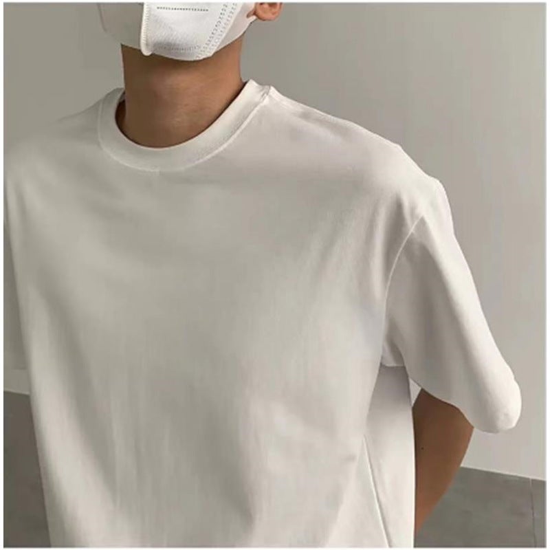 Summer T-shirt Men's Short-sleeved Trendy Brand Super Popular All-match Casual Internet Popular Simple ins Harajuku Half-sleeved Top for Students - Image 1