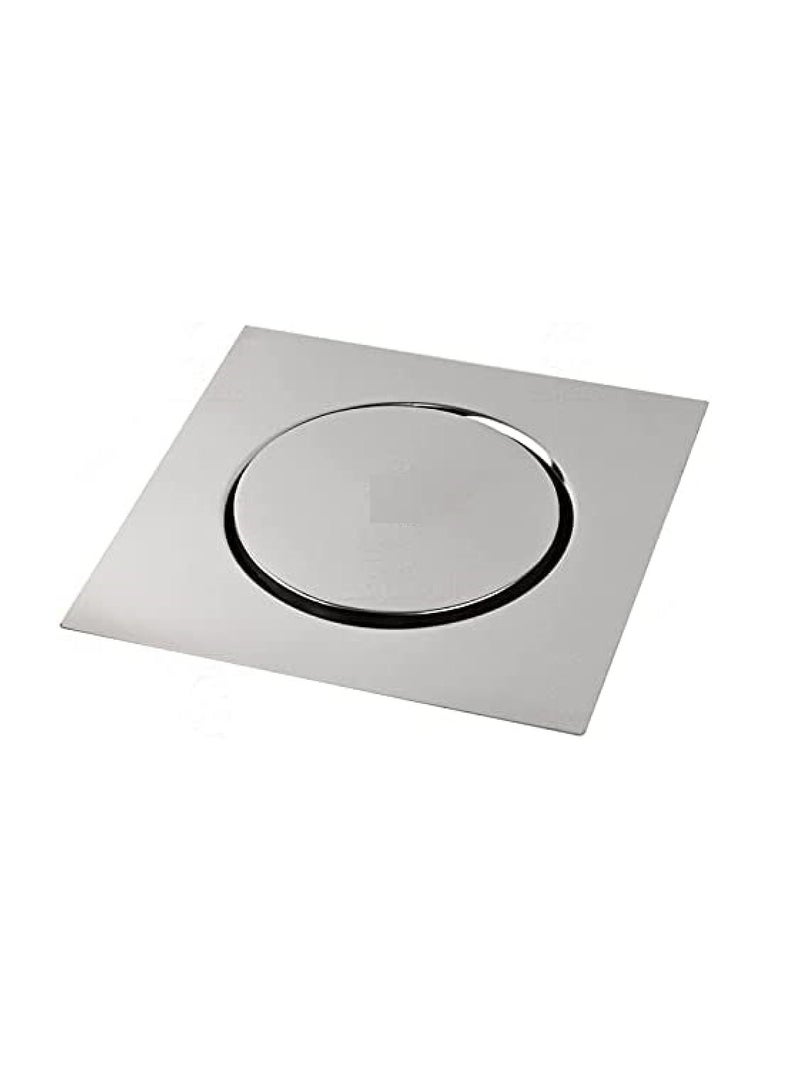 مصفاة أرضية بلون معدني فضي 20سم