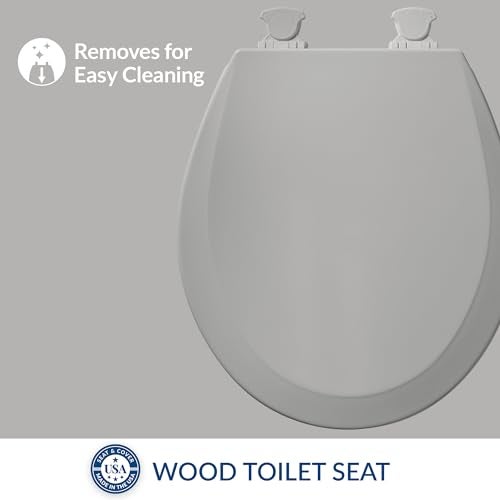 Bemis 500EC 162 500EC162 Toilet Seat, 1 Pack Round, Silver - Image 2