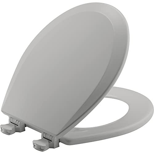 Bemis 500EC 162 500EC162 Toilet Seat, 1 Pack Round, Silver - Image 1