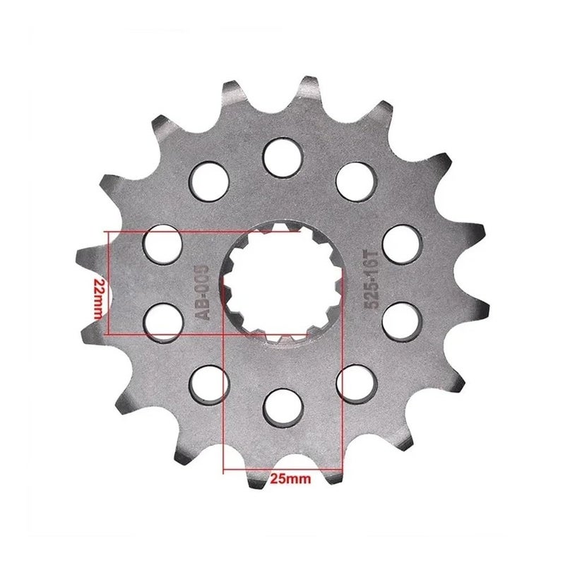 Motorcycle Front Sprocket 525 16 Tooth 525 16T Fit GSR600 GSX R600 GSX R750 TDM850 1pc - Image 3