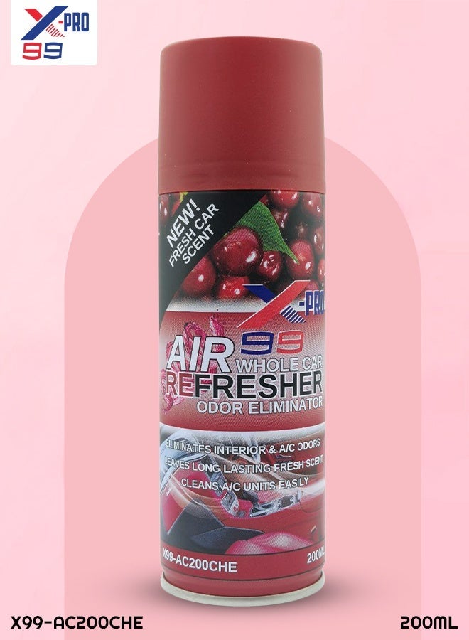 X Pro 99 X-99 Pro Whole Car Air Freshener Cherry Scent 200ml Odor Eliminator AC Cleaner Interior Deodorizer Spray for Car Cabin Refresh Long Lasting Fragrance - Image 1