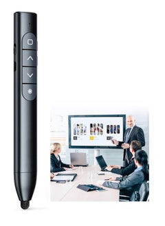 Generic Presentation Clicker, Wireless Presenter Remote Clicker for Powerpoint, Powerpoint Clicker with Volume Control   Flip Presentation Remote Slide Advancer Clicker  - Image 1