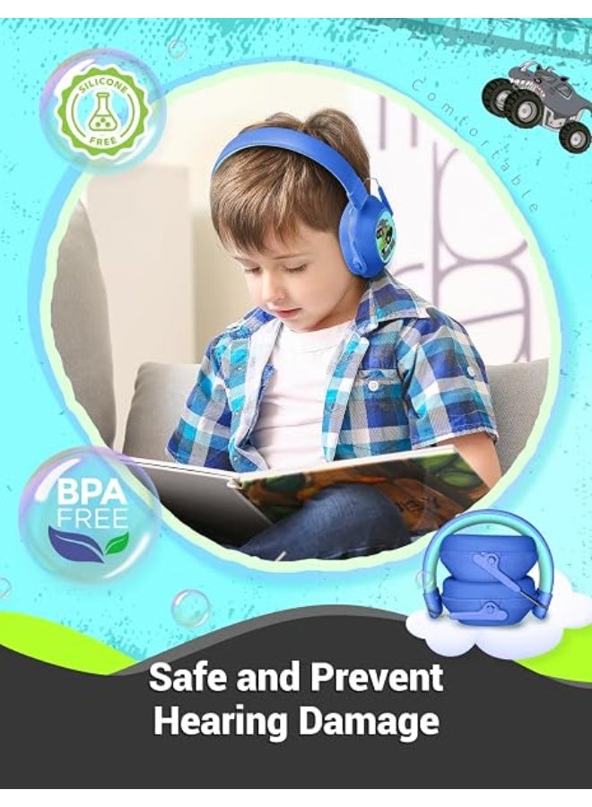 iClever Kids Safety Noise Reduction Ear Muffs, SNR 29dB, Noise Cancelling Ear Hearing Protection for Autism Sensory, Concentration Aid - Image 3
