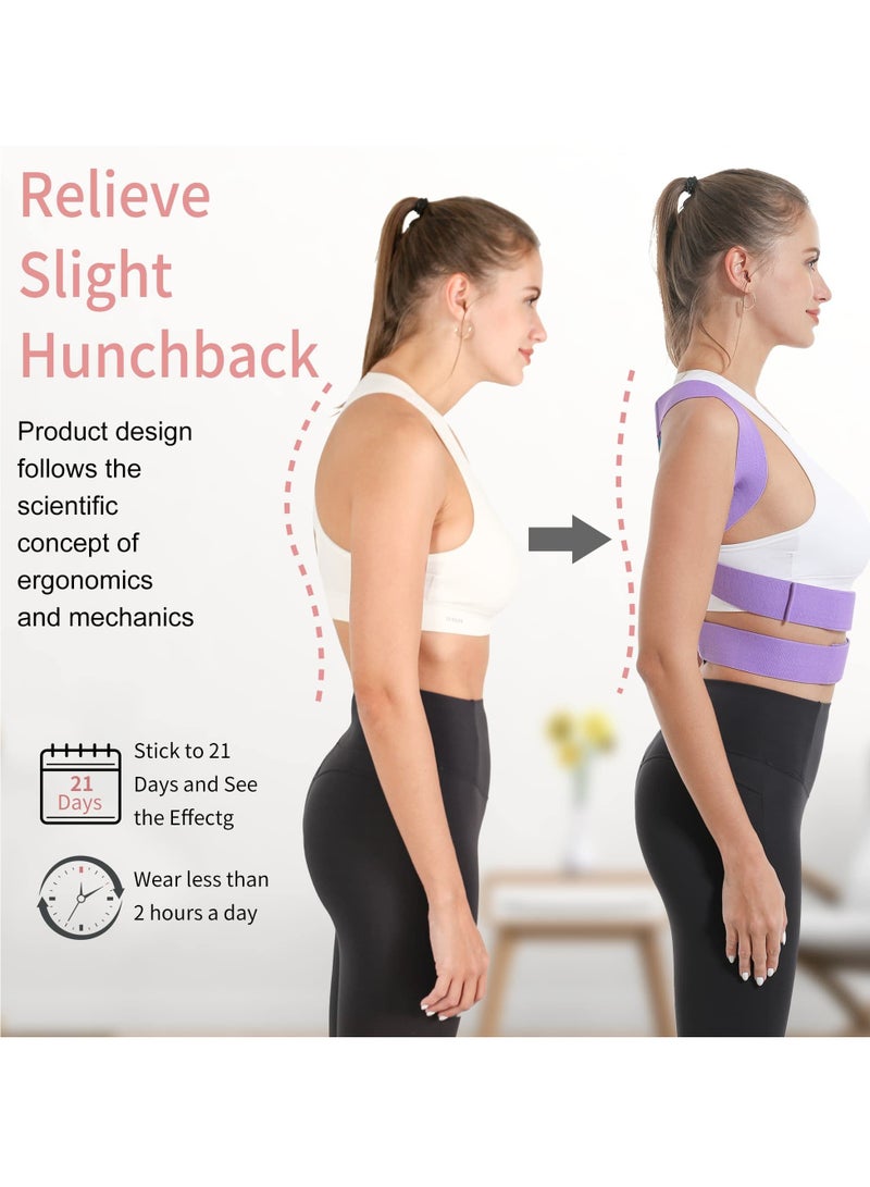 Adjustable Breathable Back Straightener for Men and Women, Posture Corrector and Back Brace for Clavicle Support, Neck and Shoulder Relaxation - Image 2