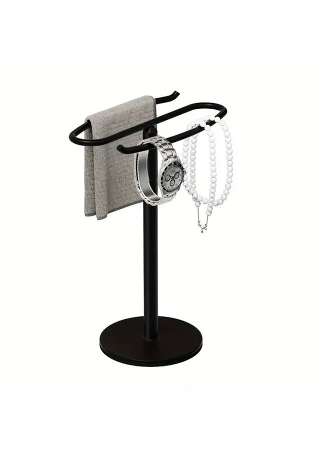 Brushed Standing Towel Rack Stainless Steel Bathroom Kitchen Countertop Holder - Image 3