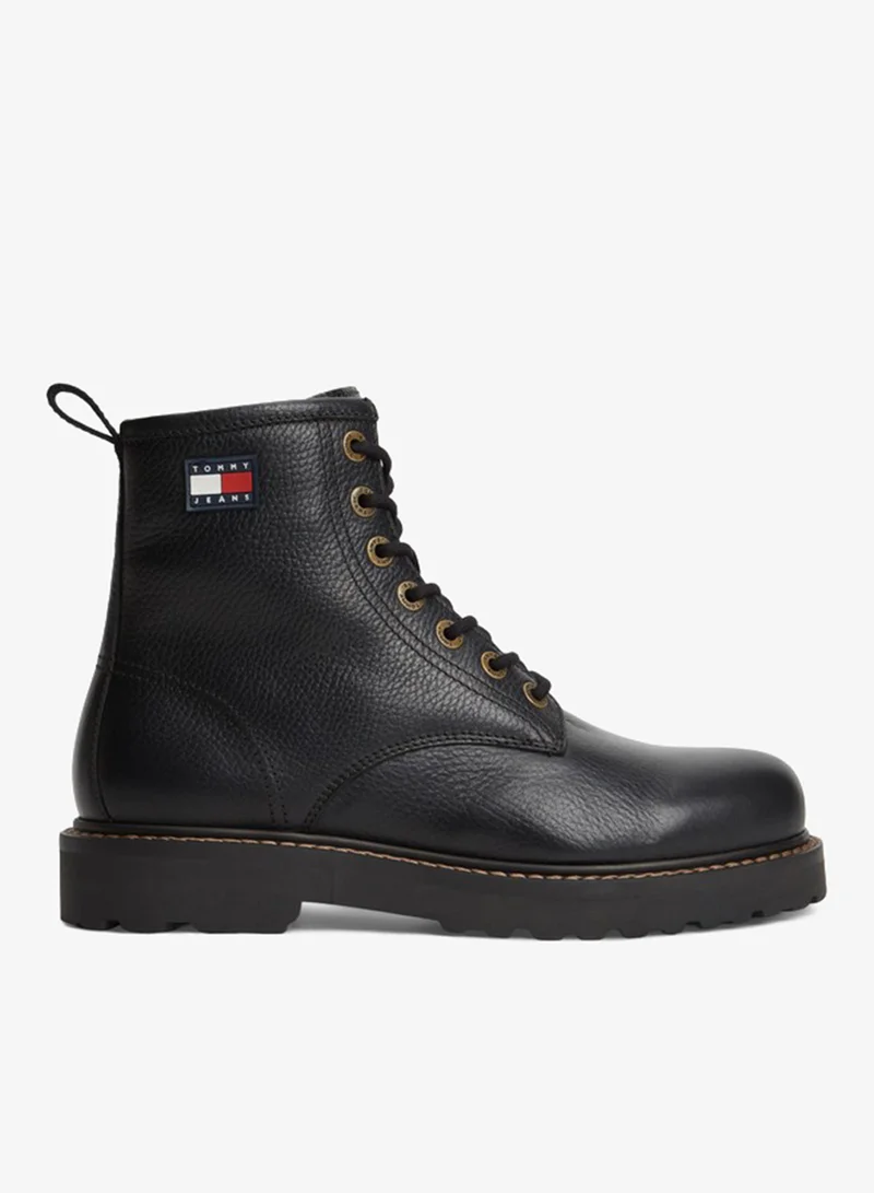 Archive Warm Lined Leather Lace-Up Boots