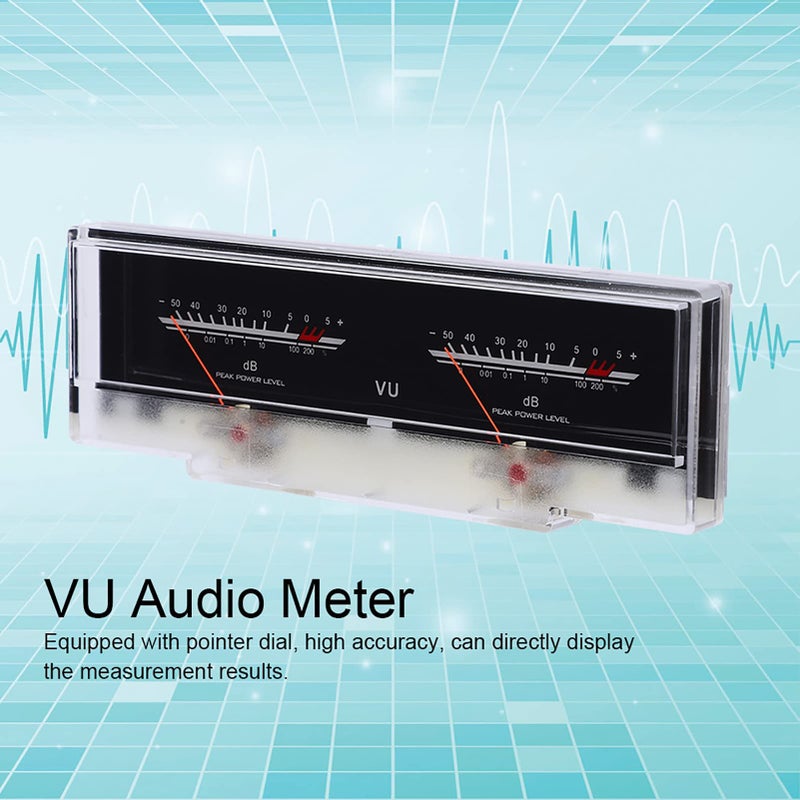 Dual Header Amplifier Audio VU Meter ABS Level For DIY Home Car Audio - Image 3