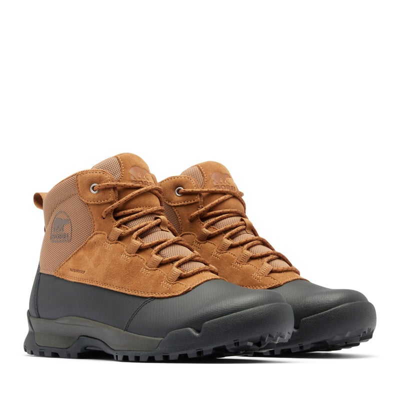 SOREL Men's Buxton Lite Lace Plus Waterproof Boot - Elk, Black - 11.5 - Image 3