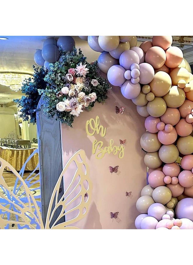 MLOLM 13.8in Oh Baby Sign for Baby Shower Backdrop Gold Wooden Baby Shower Banner Sign for 1st Birthday Backdrop,Oh Baby Wood Sign for Wall Photo Props,Baby Announcements  - Image 5