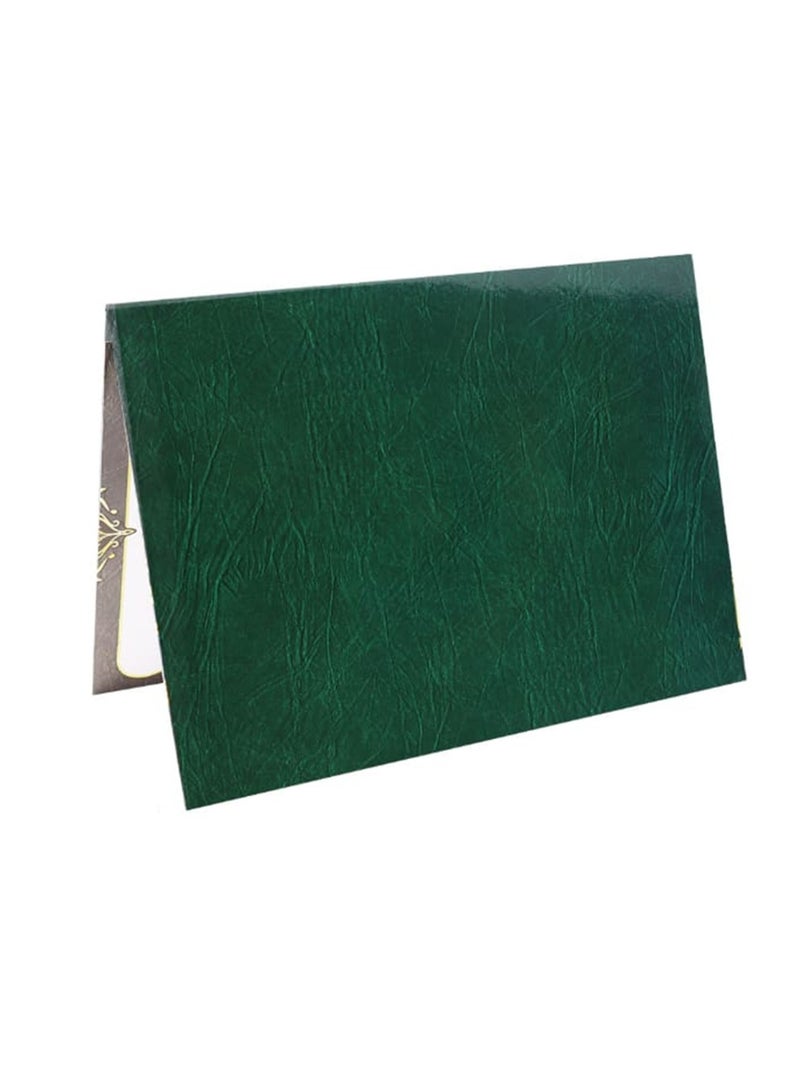 SBC A4 Size Certficate Holder With Certificate Paper Green - Image 1