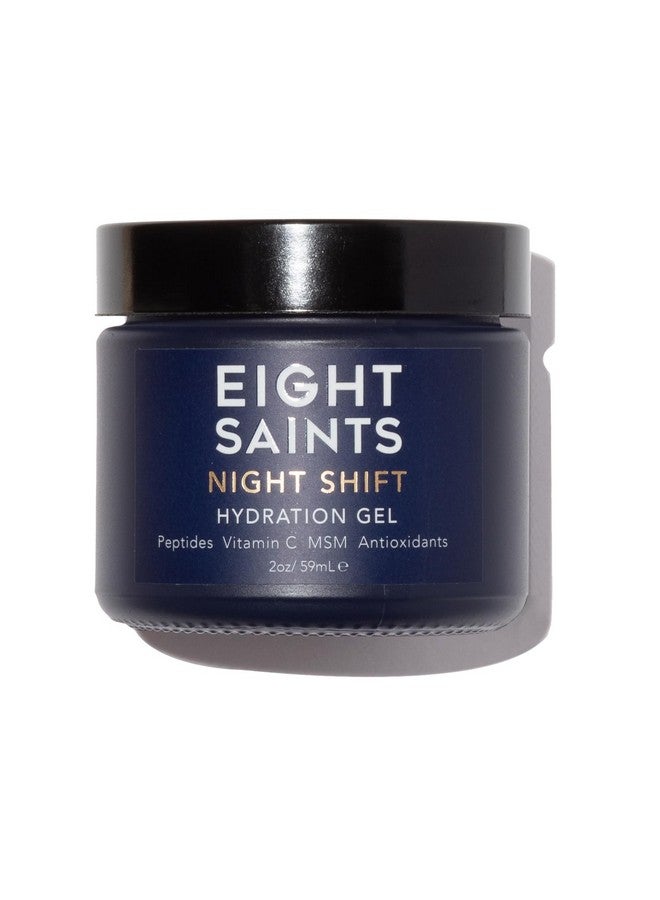 آيت ساينتس جل مرطب للوجه مضاد للشيخوخة من Eight Saints Night Shift، جل كريم ليلي طبيعي وعضوي مضاد للتجاعيد للوجه لتقليل الخطوط الدقيقة والتجاعيد، 2 أونصة - Image 1