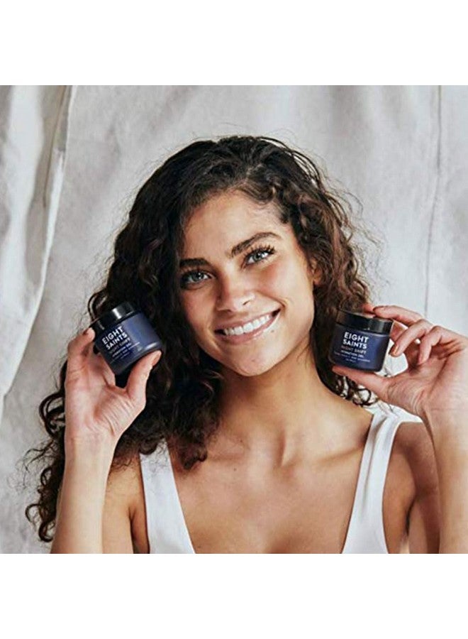 آيت ساينتس جل مرطب للوجه مضاد للشيخوخة من Eight Saints Night Shift، جل كريم ليلي طبيعي وعضوي مضاد للتجاعيد للوجه لتقليل الخطوط الدقيقة والتجاعيد، 2 أونصة - Image 4