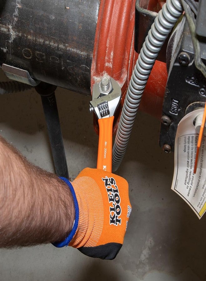 كلاين تولز طقم مفاتيح ربط قابلة للتعديل D5074 من كلاين تولز، سعة إضافية، 6 بوصات، 8 بوصات، 10 بوصات، 12 بوصة، مصنوعة من فولاذ سبائك مطروق، متري وSAE، 4 قطع - Image 5