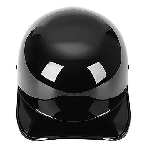 Yesmotor Baseball Motorcycle Helmet Half Cap for Bike Cruiser Chopper Moped Scooter- Dot Approved (Light Black, XL) - Image 4