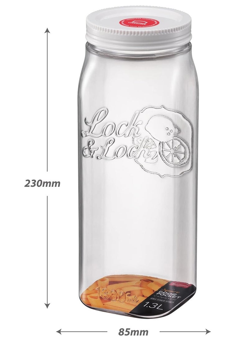 LOCK & LOCK LocknLock 1.3L Door Pocket Canister – BPA-Free Food Container with Silicone Seal for Freshness  - Image 3