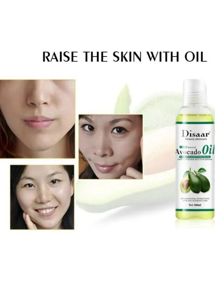 ديسار زيت الأفوكادو المرطب والمغذي، زيت أساسي عضوي لتبييض الجسم، قطعتين، 100 مل - Image 5