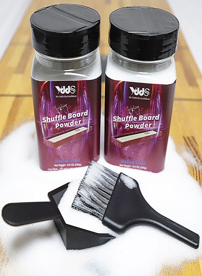 YDDS Shuffleboard Sand - Shuffleboard Wax with Mini Dustpan and Mini Brush Set for Shuffleboard Table, 2 Cans 16oz - Image 5