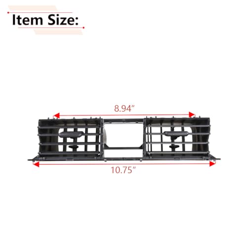 RLB-HILON Air Vent Compatible with Toyota Yaris Soluna Vios 2007 2008 2009 2010 2011 2012 Year, for Dashboard Air Vent Ventilator Grille Center, Black Color - Image 3