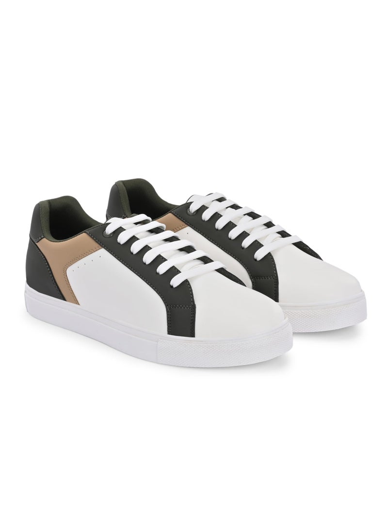 Centrino Women Casual Sneaker | Ultra Soft Cushion | Trendy & Lightweight Design | Low Top Flat Sole | Colorblock Sneakers | White Sneakers Girl Shoes 7606-12 - Image 3