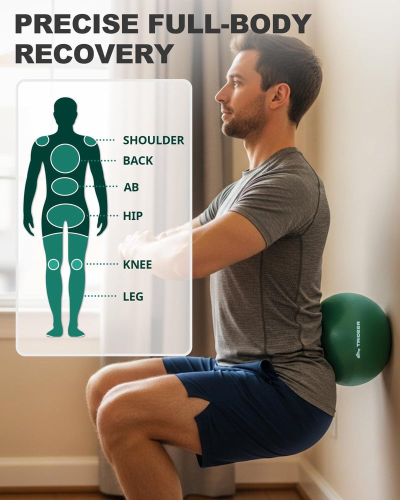 Trideer Exercise Balls Physical Therapy, 9 Inch Pilates Ball Between Knees for Physical Therapy, Mini Exercise Ball - Yoga Ball, Small Workout Balls for Core Strength and Back Support with Pump&Guide - Image 3