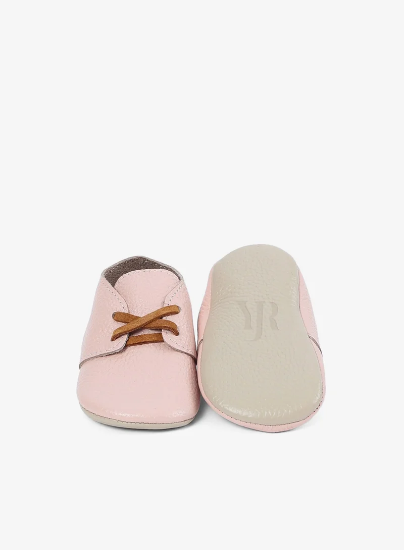 Yoyo Junior Baby Pink Genuine Leather Moccassins