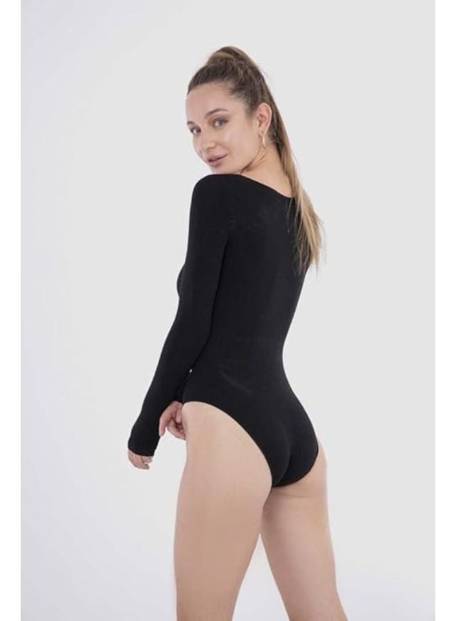 Carina Bodysuit with two snaps and long sleeves - Image 2
