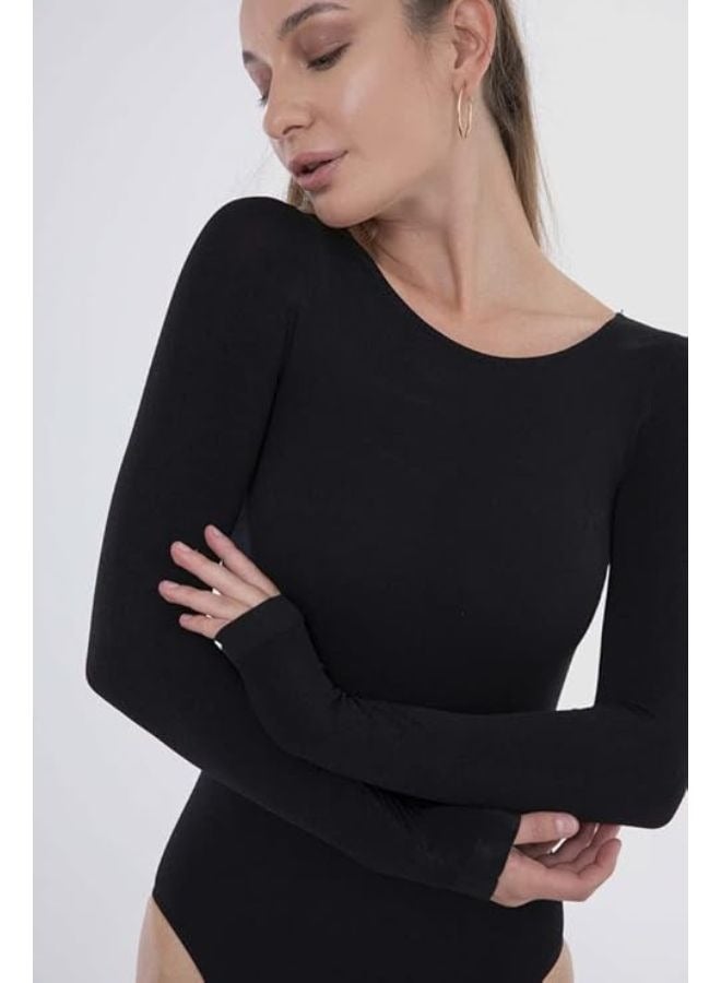 Carina Bodysuit with two snaps and long sleeves - Image 5
