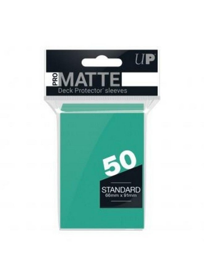 Ultra Pro Standard PRO-Matte Deck Protectors for Pokemon & Magic - Aqua (50 ct.)