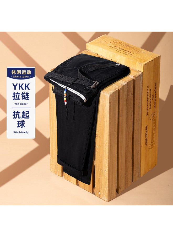 Fomoce men's Casual Pants Versatile Trousers New Trendy Cargo Pants Straight Fit - Image 2