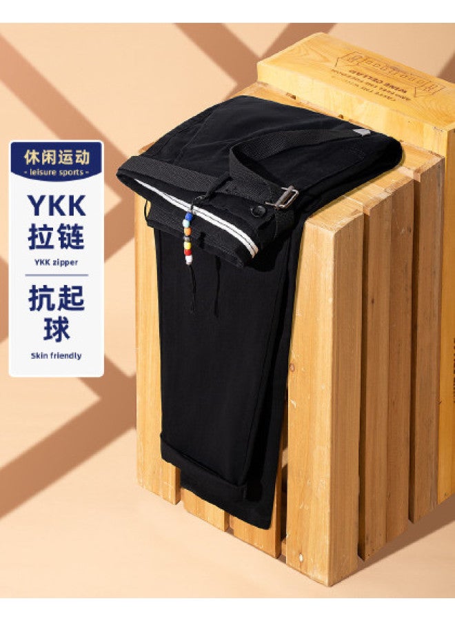Fomoce men's Casual Pants Versatile Trousers New Trendy Cargo Pants Straight Fit - Image 1