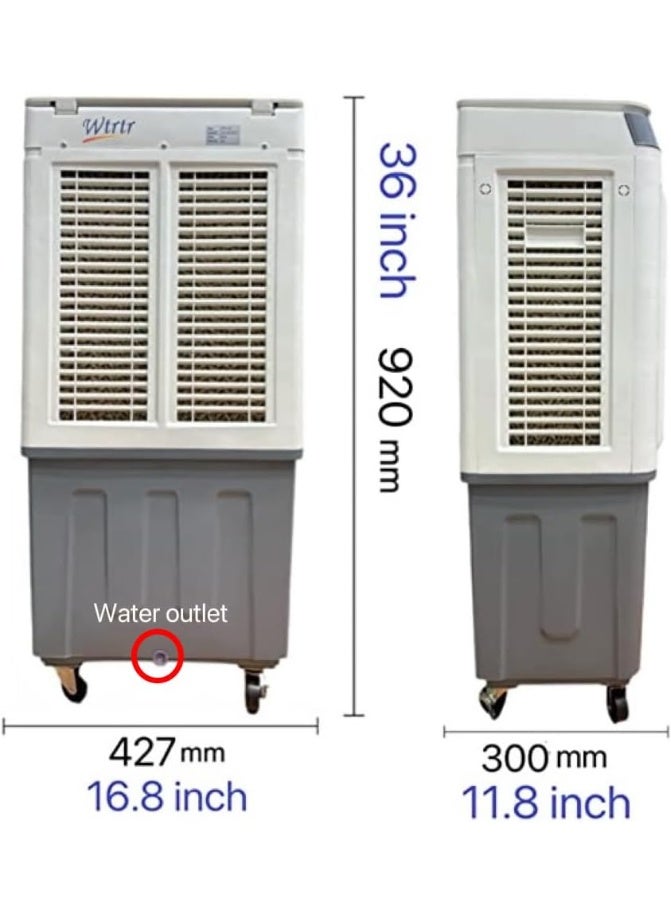 Wtrtr Portable Air Cooler 35L 250W with Cool Function Air Conditioner / Remote Control / Digital Display / Energy Efficient / Eco-Friendly Cooling / Humidification adds moisture / Energy-efficient consumes less power - Image 2