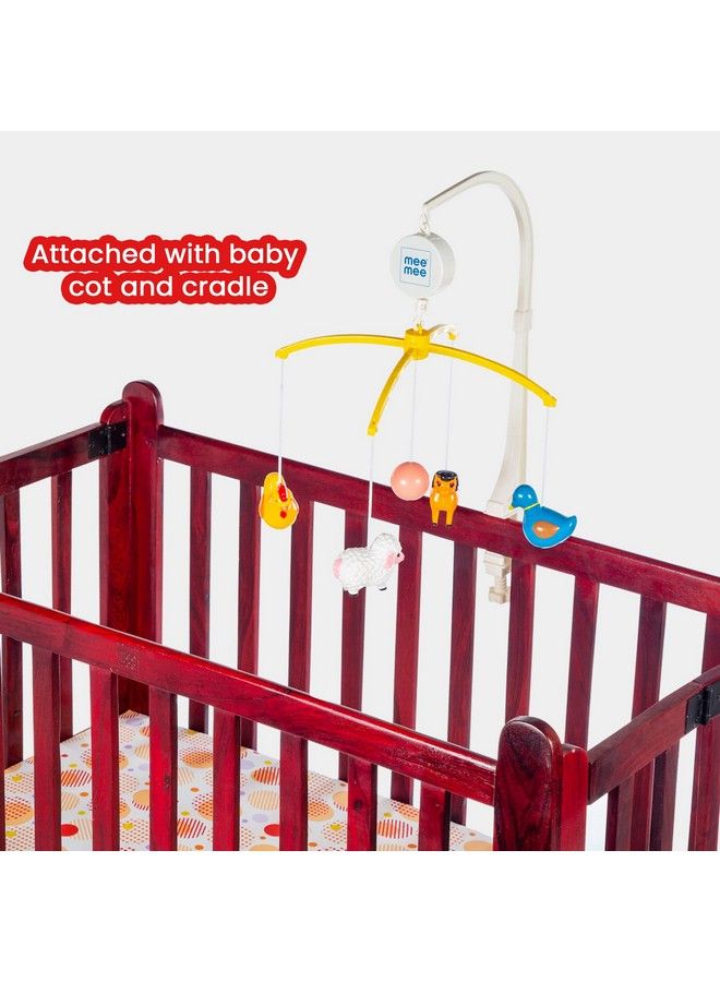 mee mee موبايل سرير الحيوانات الموسيقي (5 ألعاب بموضوع السفاري) - Image 3