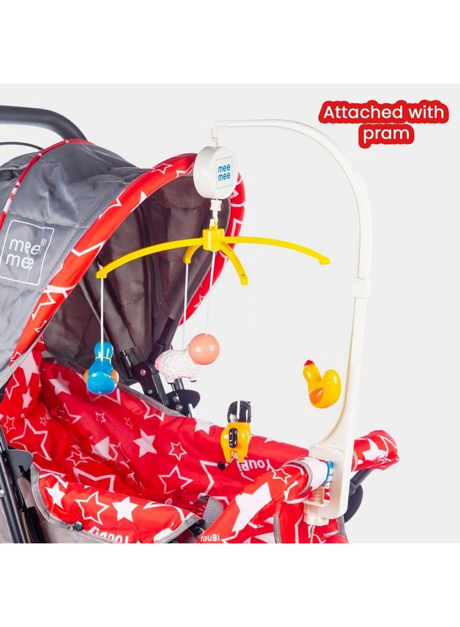 mee mee موبايل سرير الحيوانات الموسيقي (5 ألعاب بموضوع السفاري) - Image 5