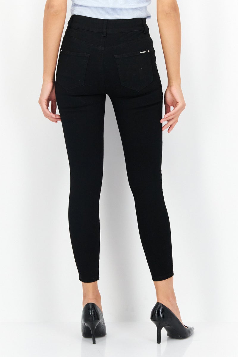 VERO MODA جينز دنيم ضيق للنساء، أسود - Image 3