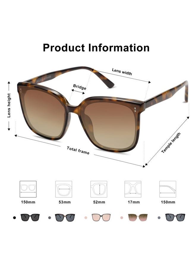 Sojos Sunglasses for Women Men Vintage Style Shades SJ2157,Brown/Gradient Grey  - Image 5