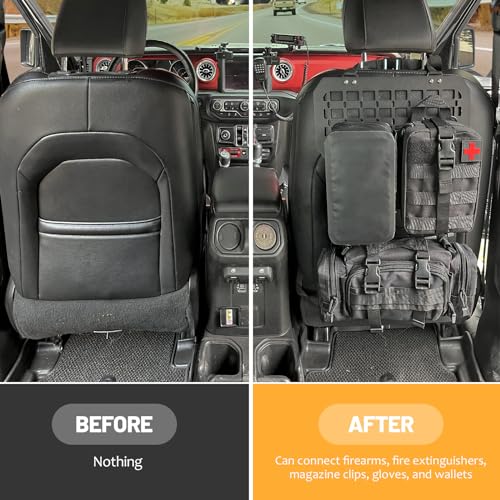 EOIS Tactical Truck Organizer with MOLLE Panel and 3 Storage Bags Modular Tailgate Panel Vehicle Seat Cover - Image 3