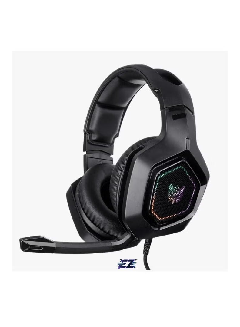 ELTRAZONE K10 Gaming Headset with Surround Sound Pro – Noise Canceling Gaming Headphones with Mic & RGB LED Light – Comfortable Over-Ear Cushions, Clear Communication, Compatible with PC, PS4, Xbox, Mobile Gaming  - Image 1
